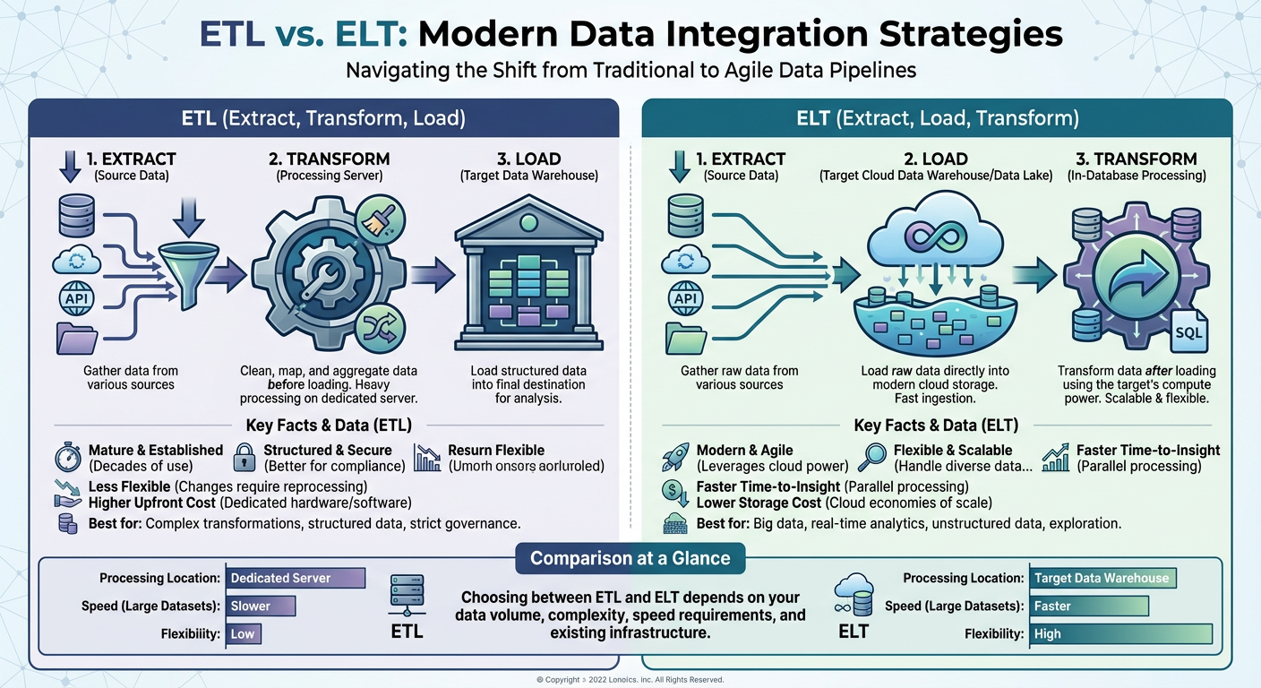 ETL vs ELT Infographic